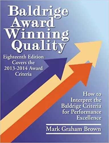 Baldrige Award Winning Quality How To Interpret The Baldrige Criteria