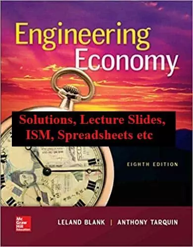 Engineering Economy 8e solutions manual