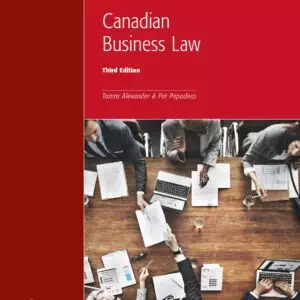 9781772552836 Canadian Business Law 3e PDF