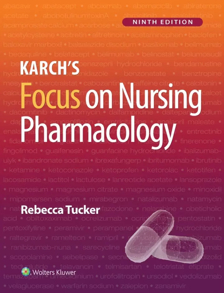 Karch’s Focus on Nursing Pharmacology (9th, North American Edition) - eBook