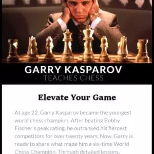 garry kasparov teaches chess