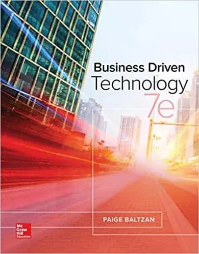 BUSINESS DRIVEN TECHNOLOGY (7th Edition) - eBook