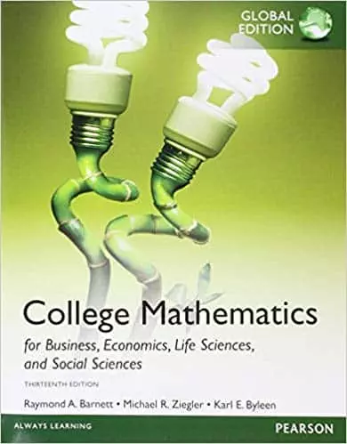 College Mathematics for Business, Economics, Life Sciences and Social Sciences, (13th Edition) - eBook