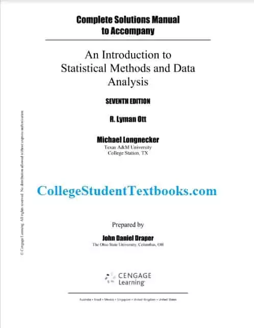 An Introduction to Statistical Methods and Data Analysis 7e solutions