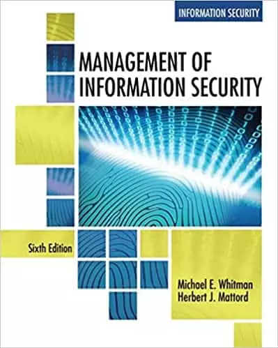 Management of Information Security 6e pdf