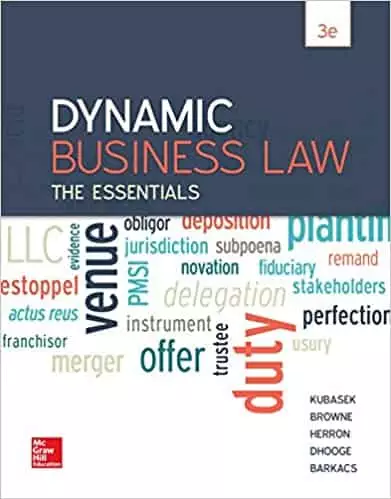 Dynamic Business Law: The Essentials (3rd Edition) - eBook