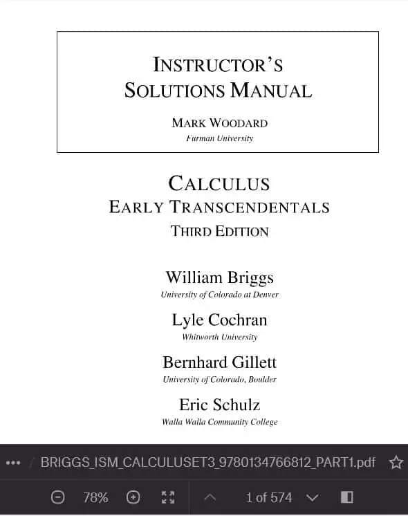 briggs Calculus Early Transcendentals 3e solutions