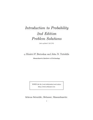 Introduction To Probability 2nd edition solutions