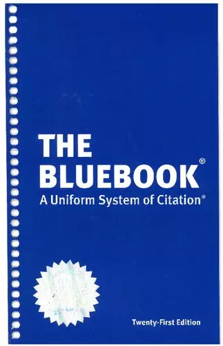 The Bluebook: A Uniform System of Citation (21st Edition) - eBook