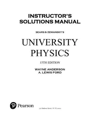 University Physics With Modern Physics 15e Instructors Solution Manual