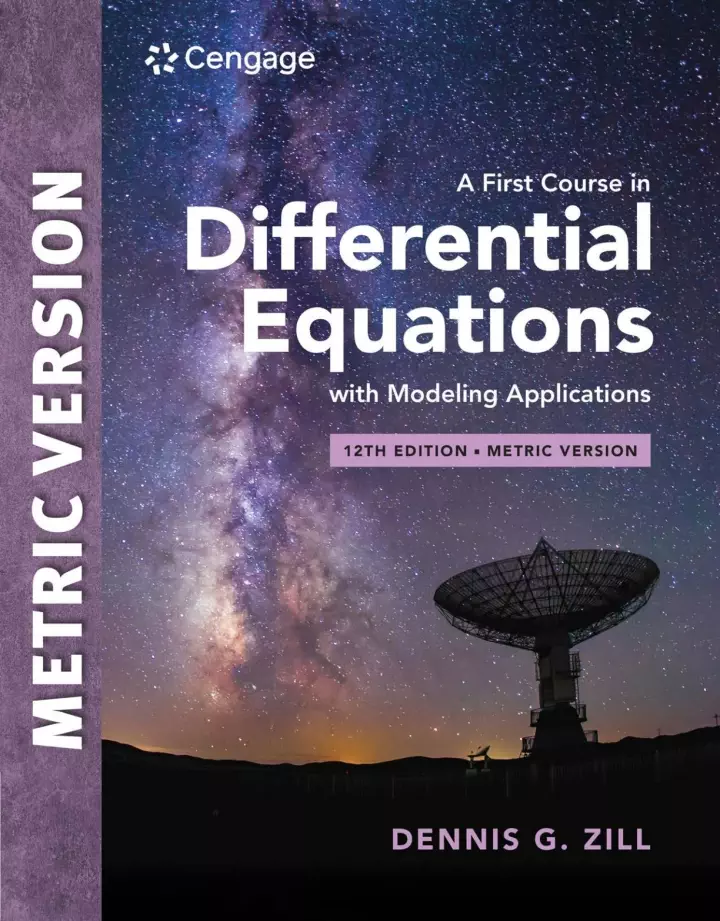 A First Course in Differential Equations with Modeling Applications (International Metric 12th Edition) - eBook