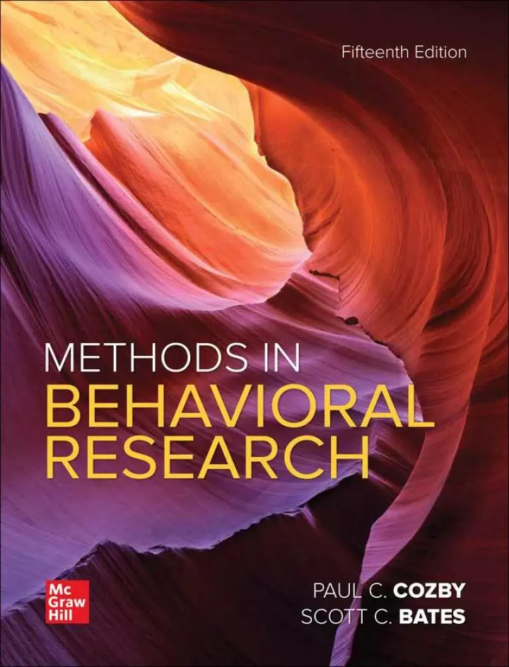 Methods in Behavioral Research (15th Edition) - eBook