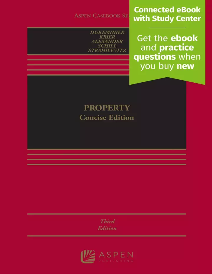 Property: Concise Edition (Aspen Casebook Series) (3rd Edition) - eBook