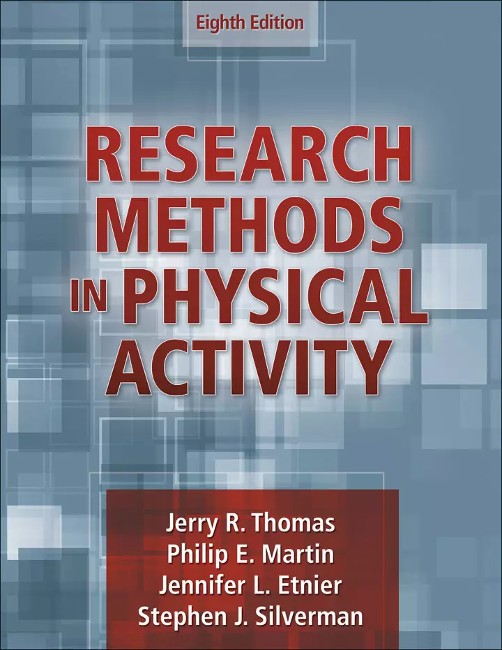 Research Methods in Physical Activity (8th Edition) - eBook