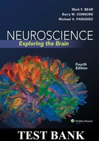 test bank neuroscience exploring the brain 4e