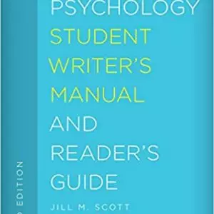 The Psychology Student Writer's Manual and Reader's Guide 3e