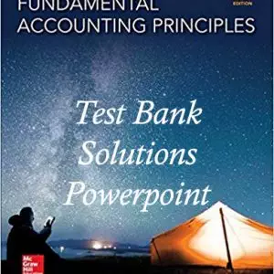 Fundamental Accounting Principles 22e test bank and solutions manual