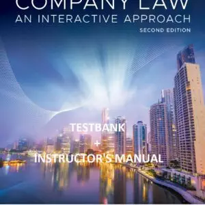 Company Law An Interactive Approach, 2nd Edition, testbank