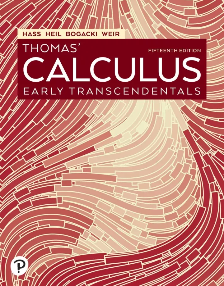 Thomas Calculus Early Transcendentals 15th Edition Pdf 7293